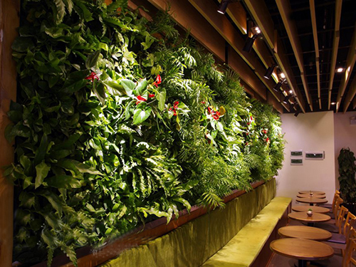 室内软装仿真植物墙的自然原生态
