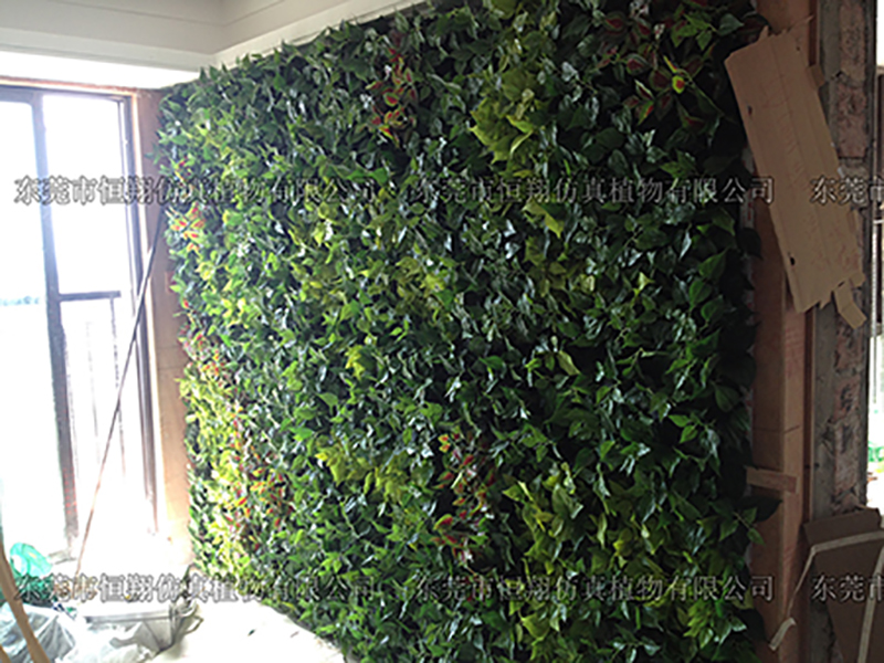 中山大信地产样板房仿真植物墙装饰案例