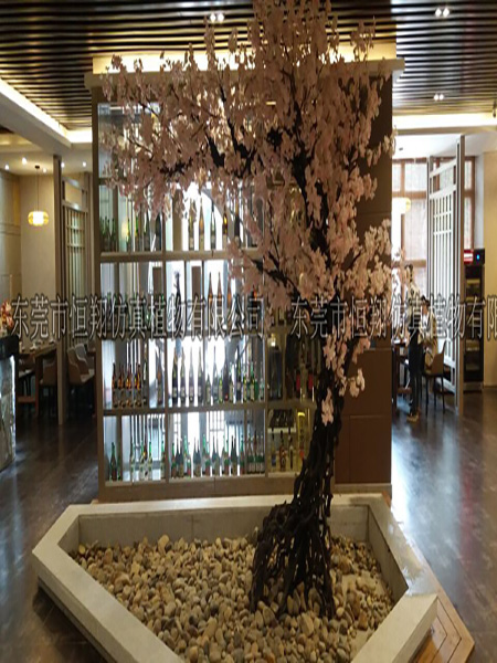 日本餐厅仿真樱花树