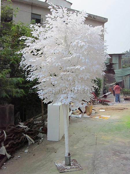 HX8045-3米高白边仿真榕树
